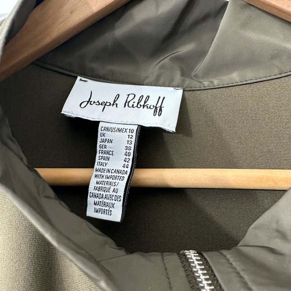 NWOT Joseph Ribkoff Asymmetrical Mixed Media Tunic Size 10 - Picture 2 of 7